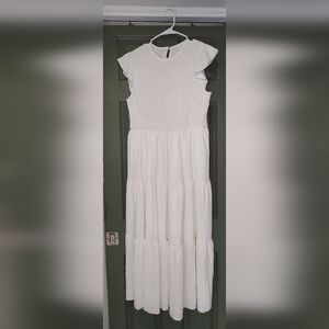White Smocked Dress